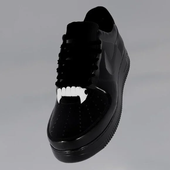 Emo/Punk/Alternative Halloween Vamp Fangs Teeth Custom Lace Lock / Charms - Picture 2 of 9